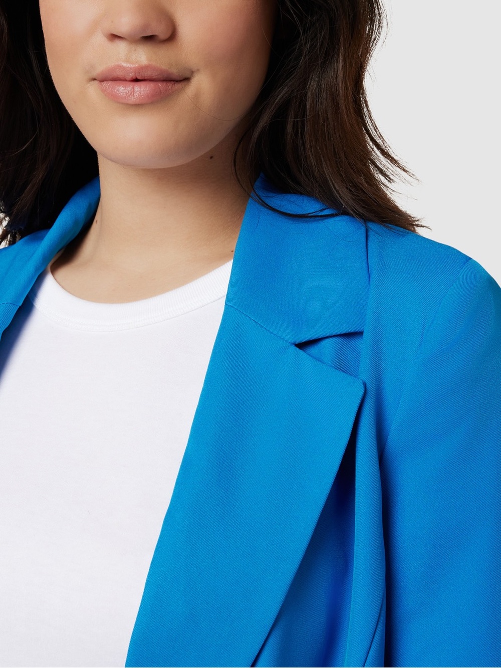Only Carmakoma nwt size 20 Women's Single Button Bright Blue Blazer - Picture 3 of 6